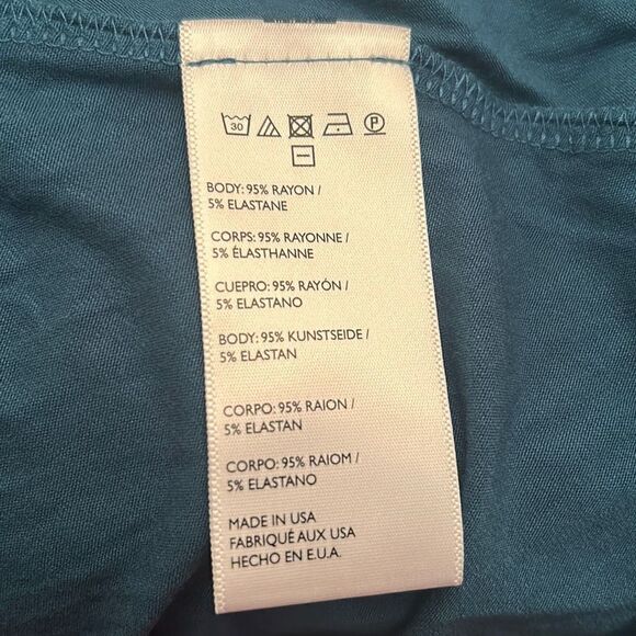 FREE PEOPLE FP BEACH Soft Stretch Faux Wrap Swing Dress size Medium - Picture 6 of 7